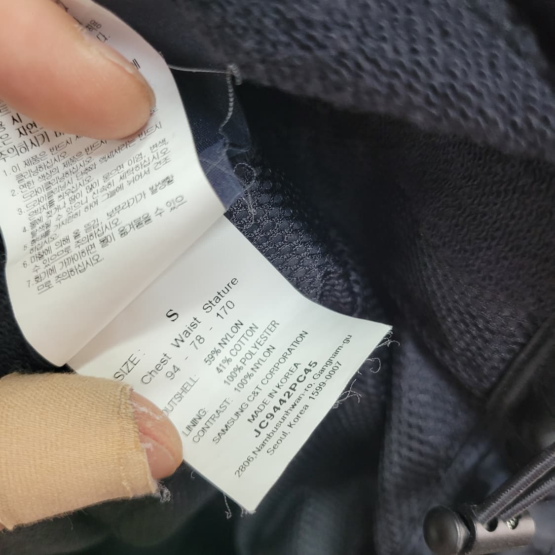 juun.j kappa 준지 카파 후드 반팔 블랙 상품이미지8