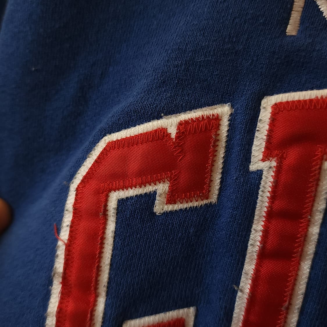 90s 러셀 맨투맨 스웻셔츠 뉴욕 자이언츠 미국 오리지널 빈티지 블루M 상품이미지6