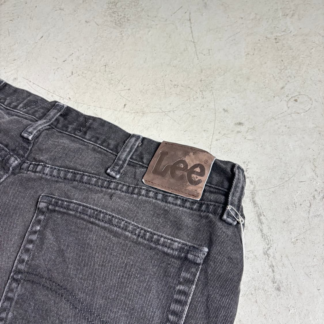 00s LEE 빈티지 흑청 데님팬츠 36x30 상품이미지8