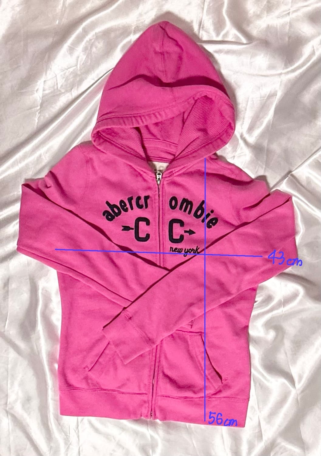 아베크롬비 후드집업 핑크 기모 분홍 키즈 홀리스터 상품이미지2