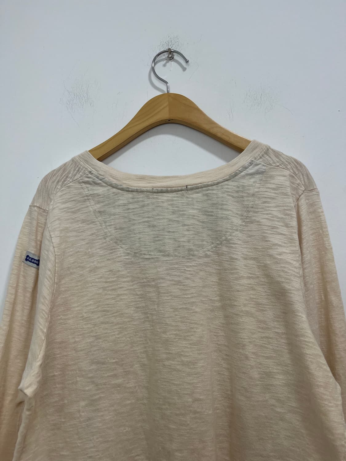 일본 빈티지 글리터 레터링 피치 롱슬리브 상품이미지8