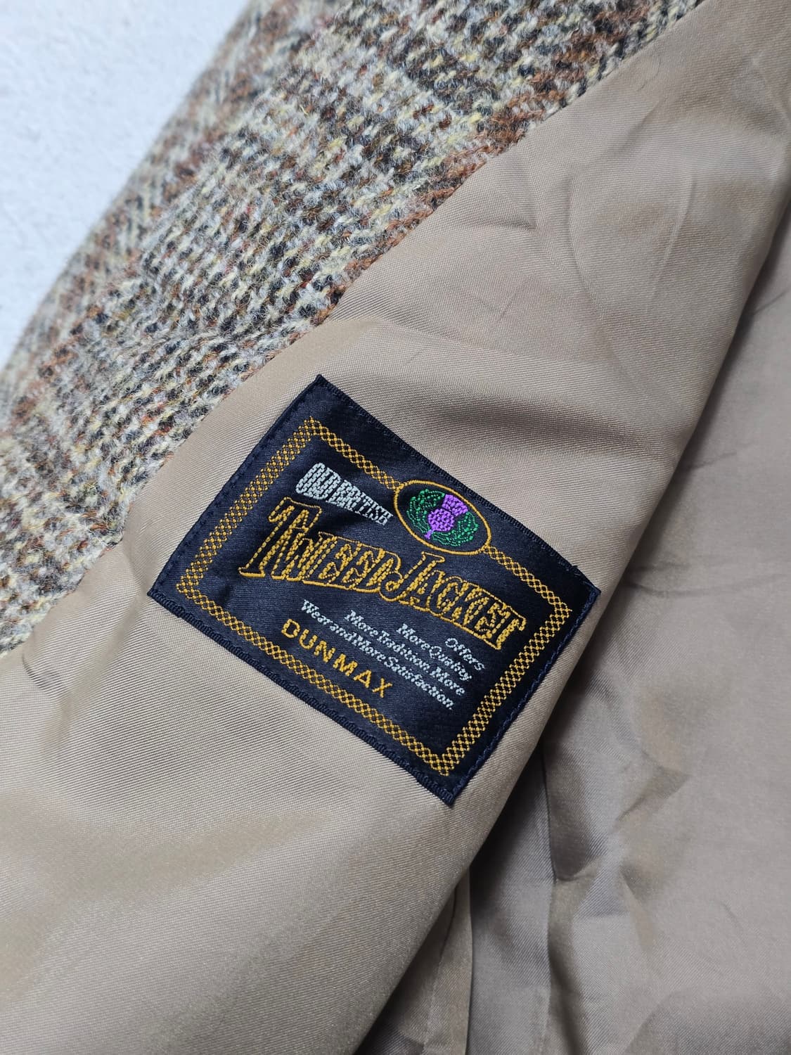 해리스트위드 체크 패턴 더블 버튼 자켓 상품이미지7