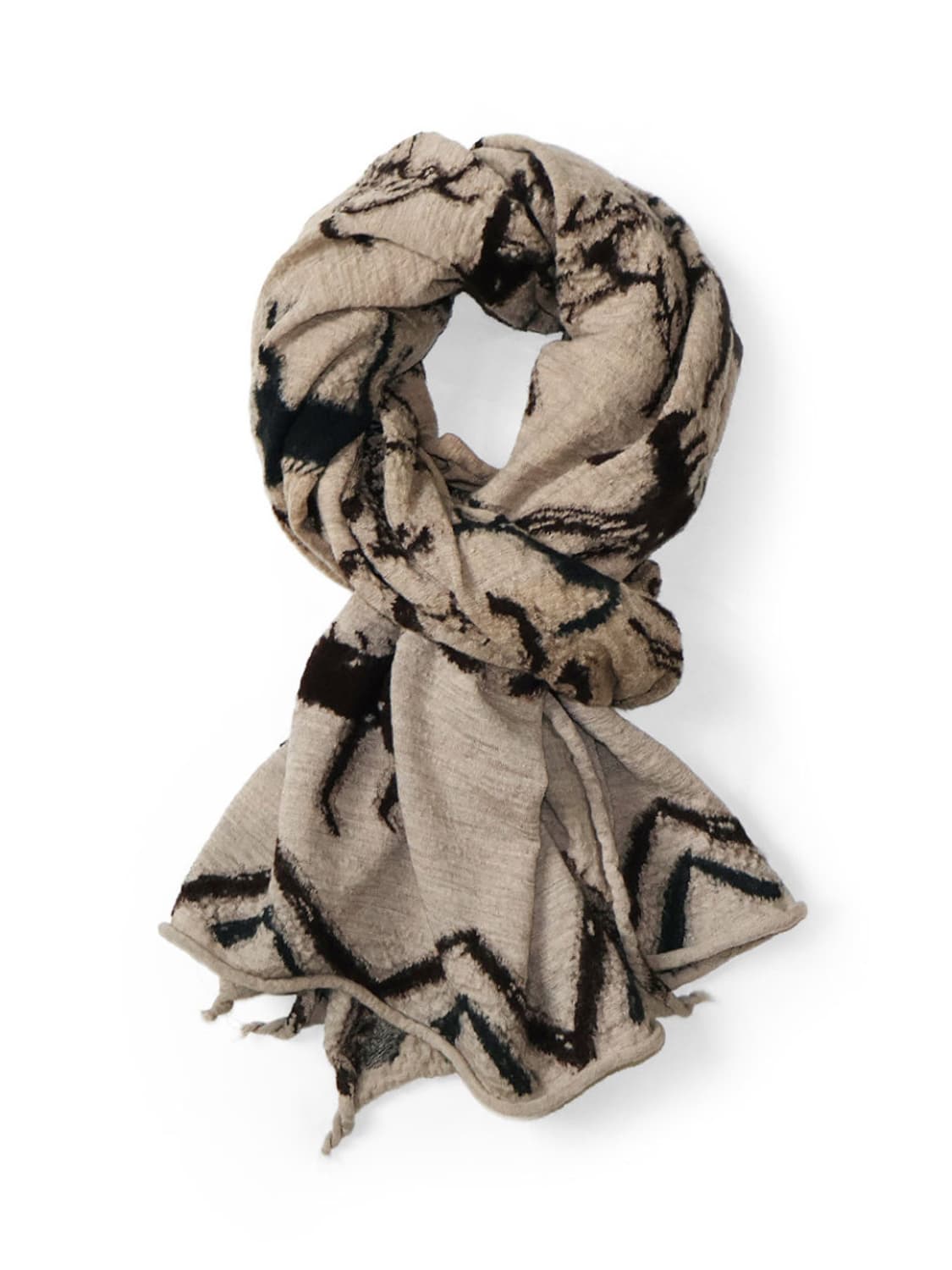 캐피탈 울 인디언 머플러 베이지 상품이미지1