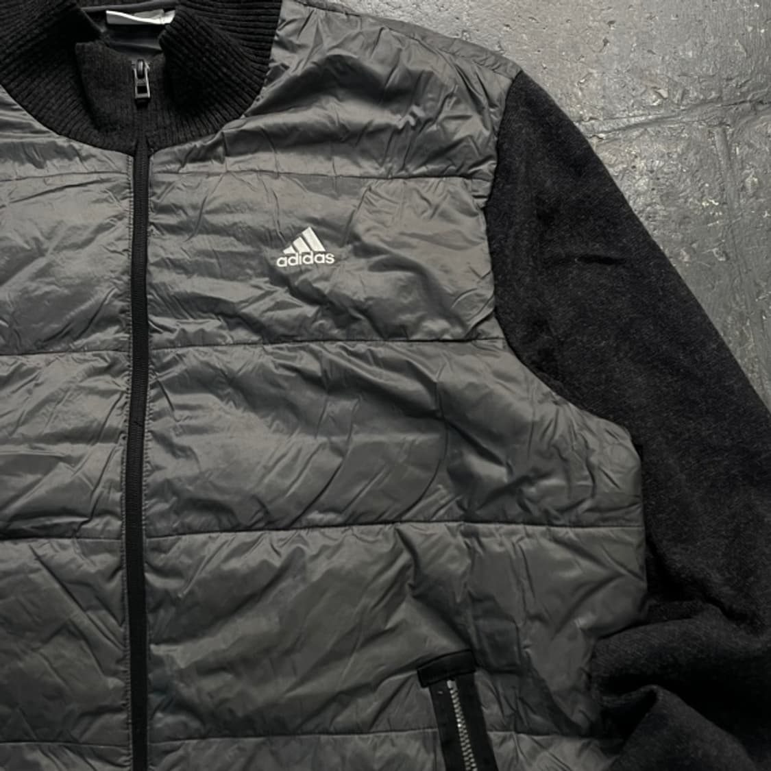 105 아디다스 골프 하이브리드 니트 패딩  상품이미지2