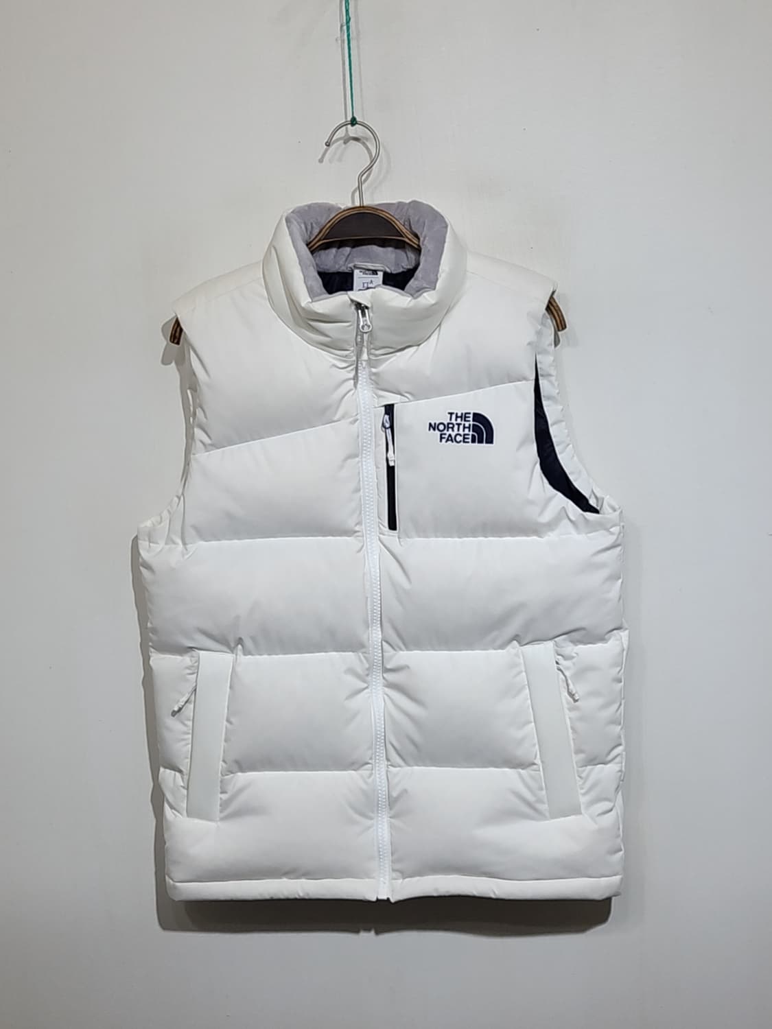 (M) 노스페이스 오리털 패딩조끼 화이트 평창올림픽 다운 베스트  상품이미지1