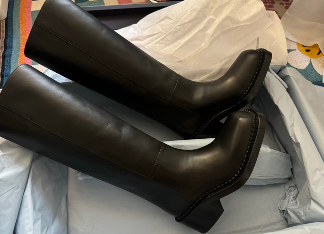 프라다 롱부츠 레더 상품이미지1