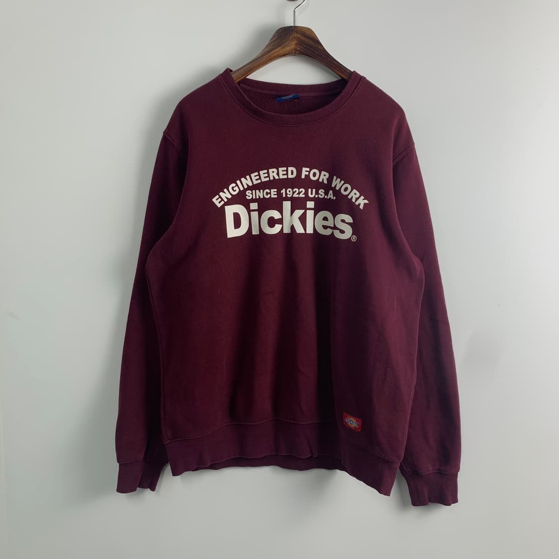 디키즈 y2k 와투케 버건디 맨투맨 상품이미지2