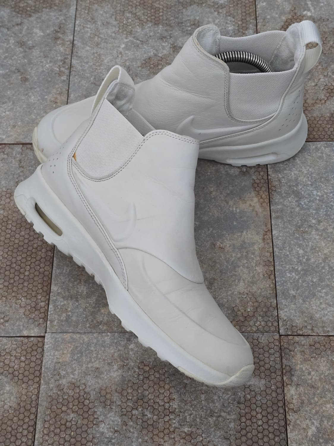 (240)나이키 에어맥스 테아 미드 피나클 레더 화이트 상품이미지5