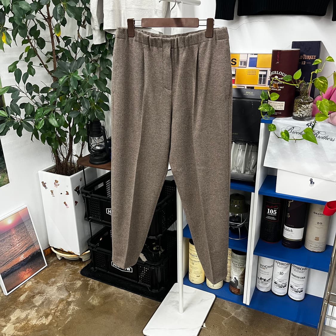 더캐시미어 울/캐시미어 블렌드 팬츠 67-98 상품이미지1