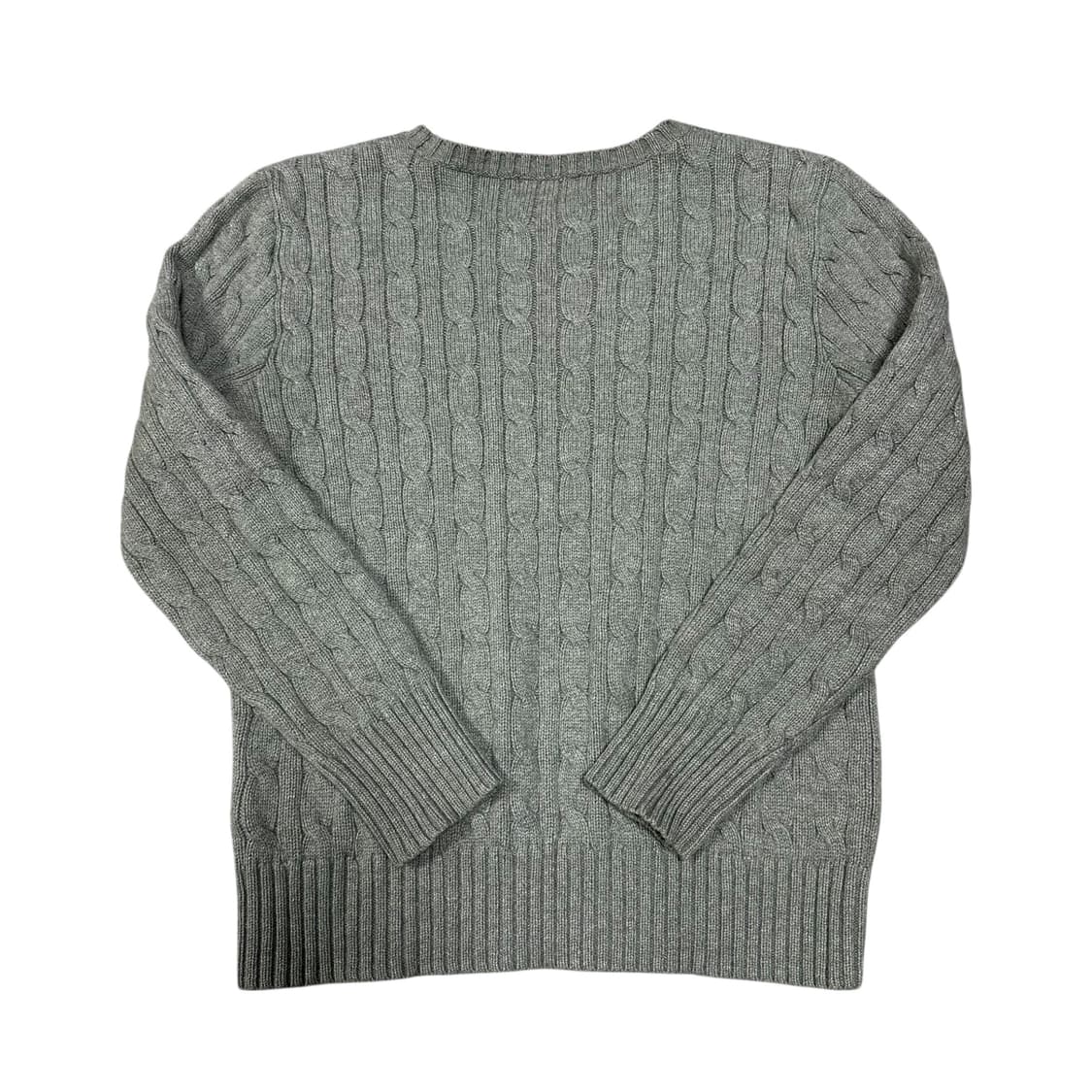 ✨ (바배) 폴로 랄프로렌 그레이 꽈배기 니트 (10-12) 상품이미지2