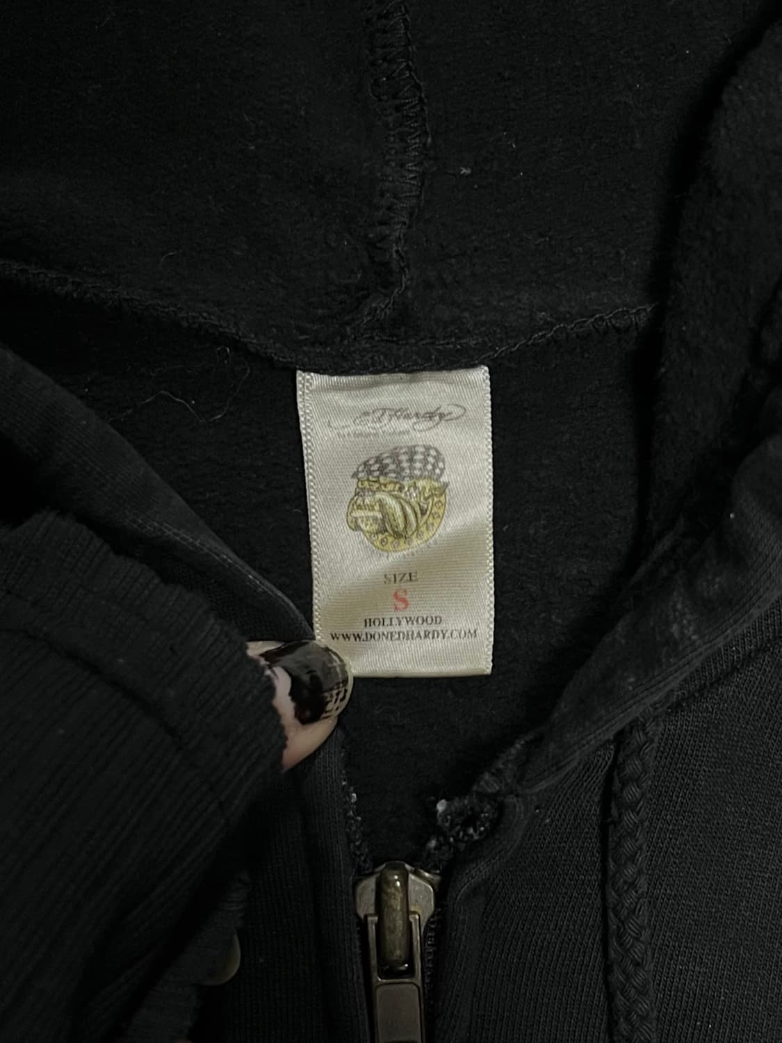 00's Ed Hardy y2k Tattoo Hooded Zip-Up S 상품이미지4