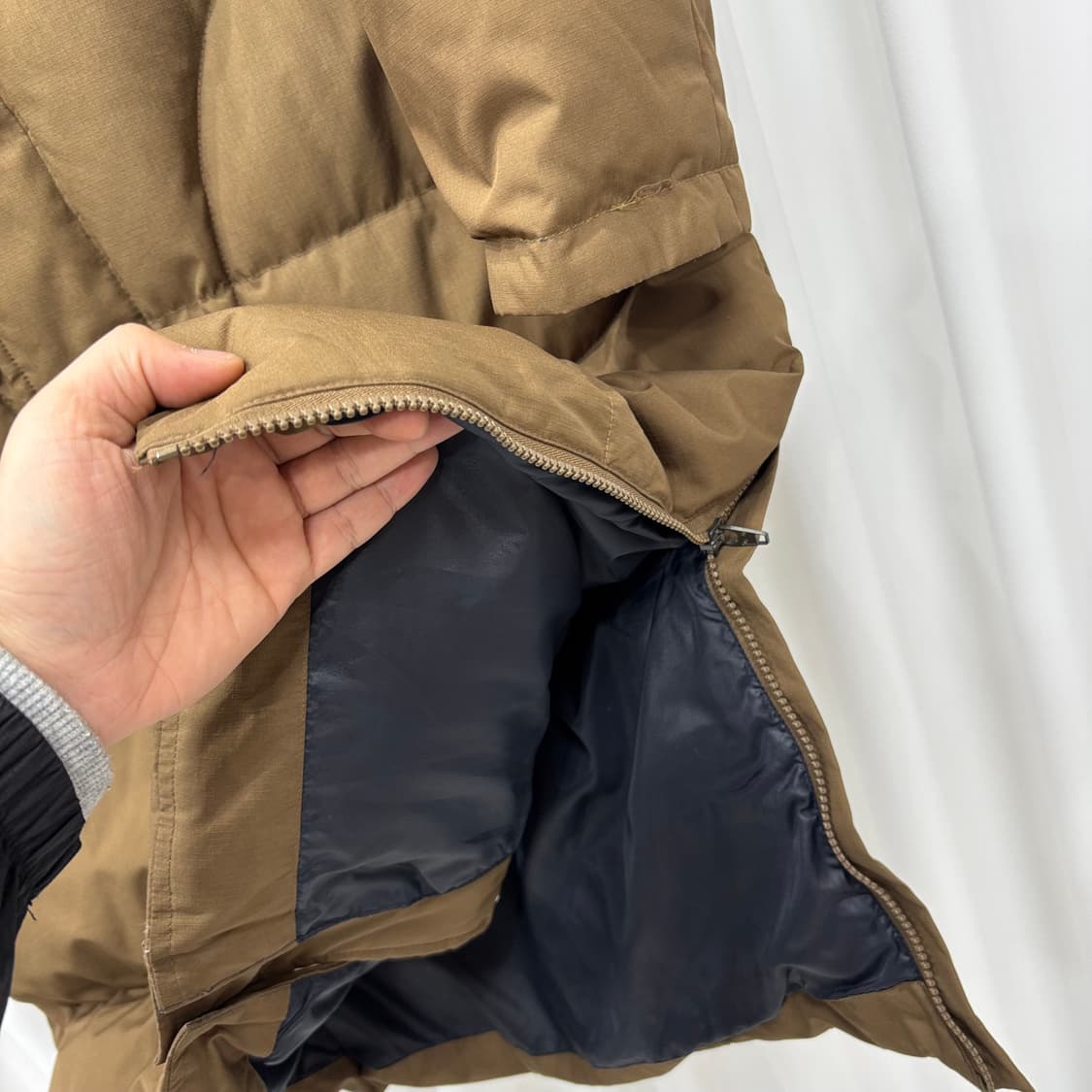 나이키 브라운 스우시 오리털 롱패딩 상품이미지5