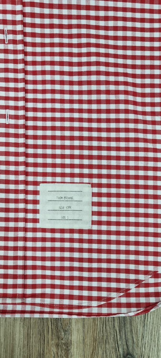 톰브라운 깅엄 레드 체크 셔츠 3size _ 남성, L 추천 상품이미지9