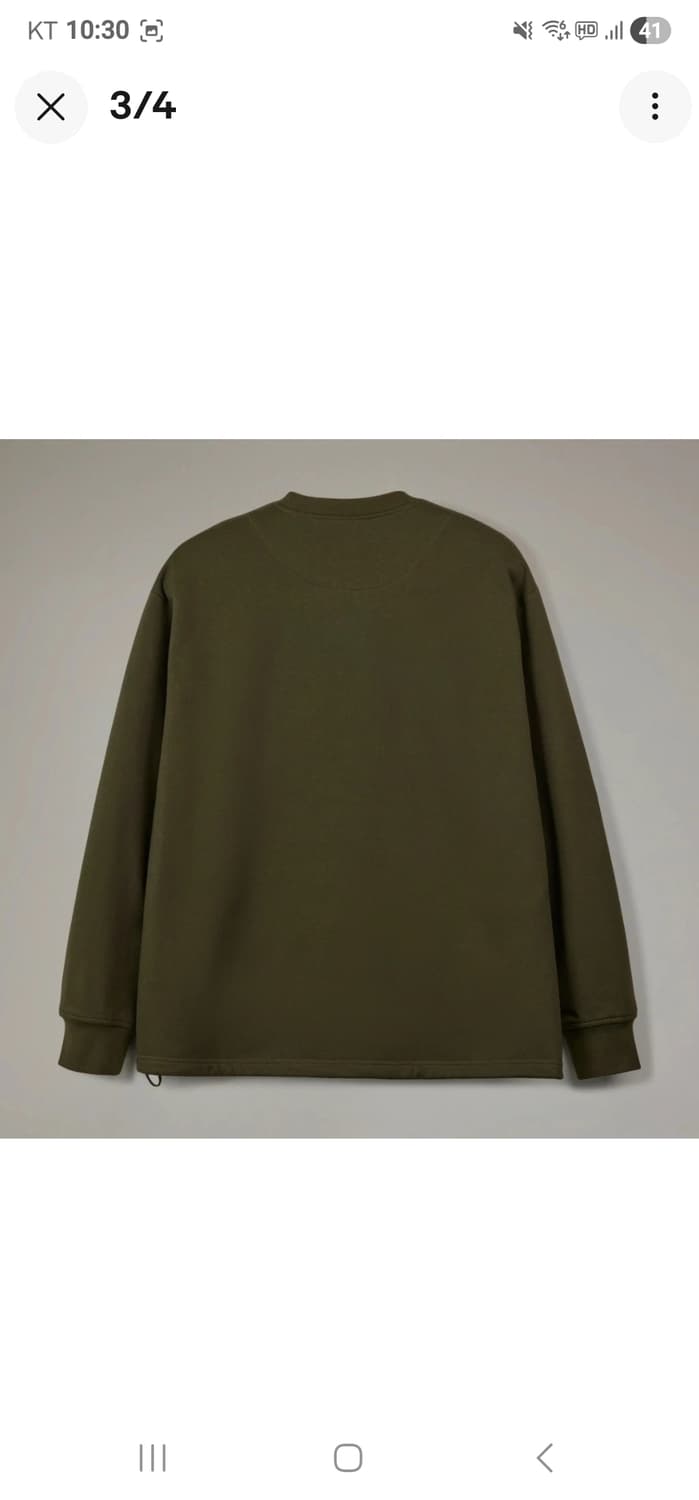  Y-3  루즈 크루 스웨트셔츠 나이트 카고 그린  상품이미지3