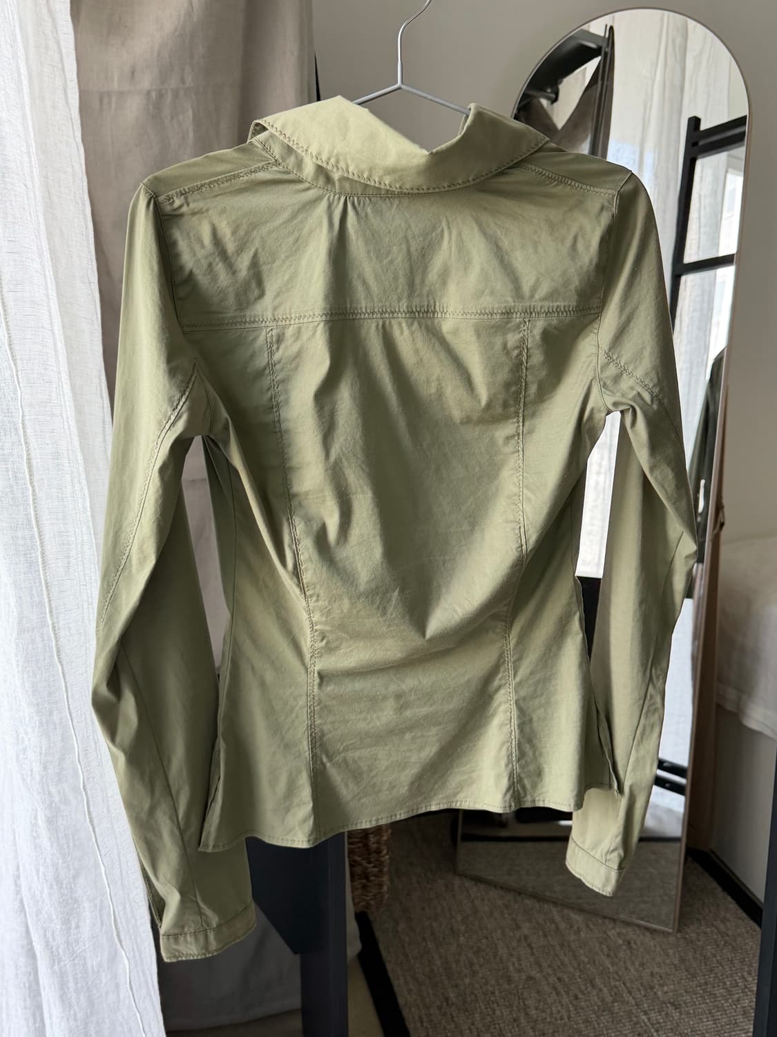미스식스티 90‘s gathered zip-up shirts 상품이미지7