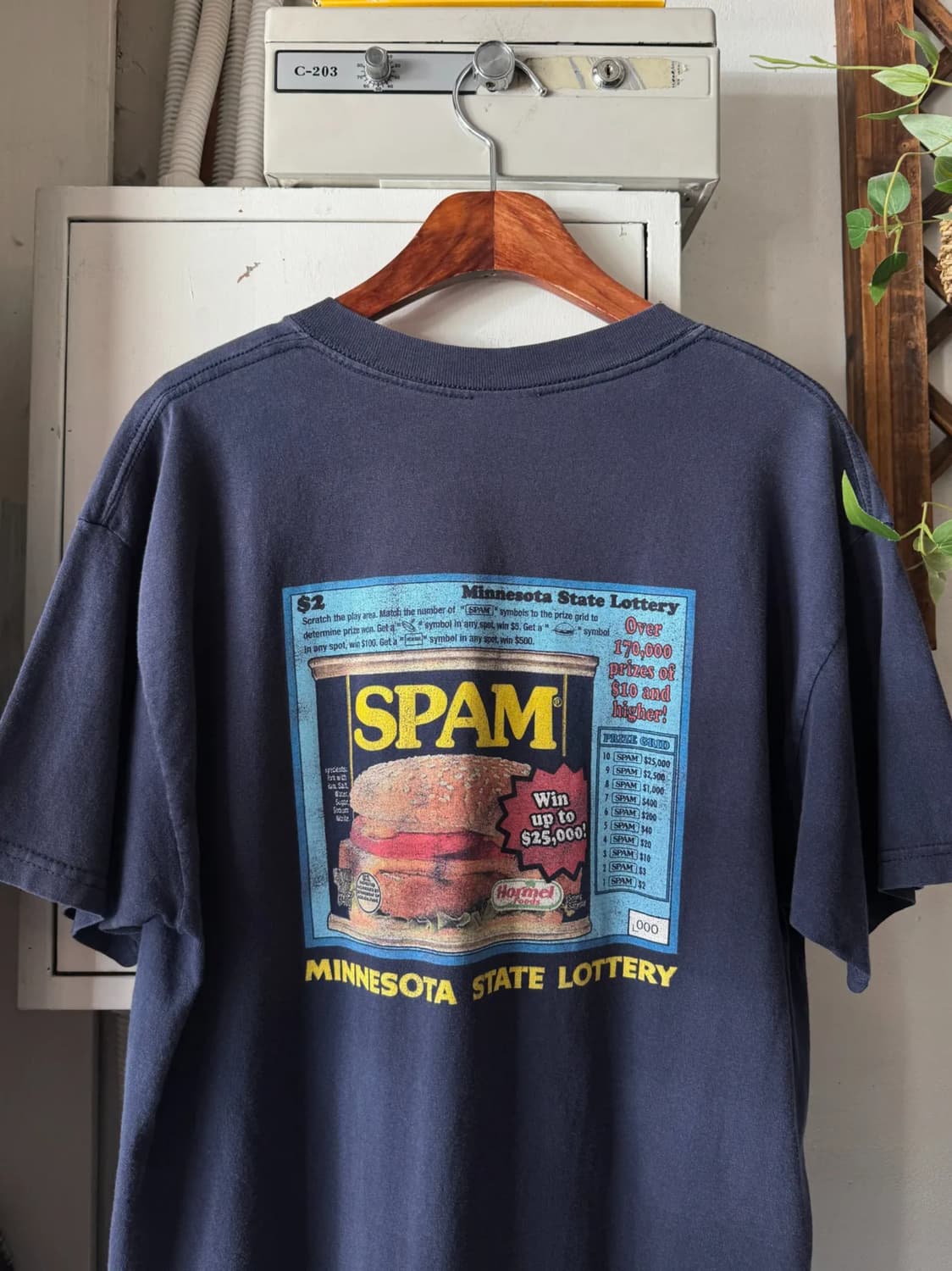 [M]90's USA SPAM 스팸 미네소타 로터리 티셔츠 상품이미지1