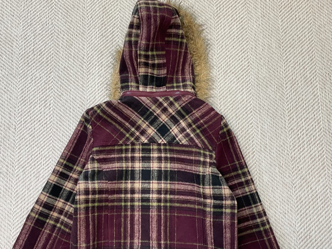Fika 빈티지 퍼트리밍 체크 자켓 goa y2k 상품이미지7