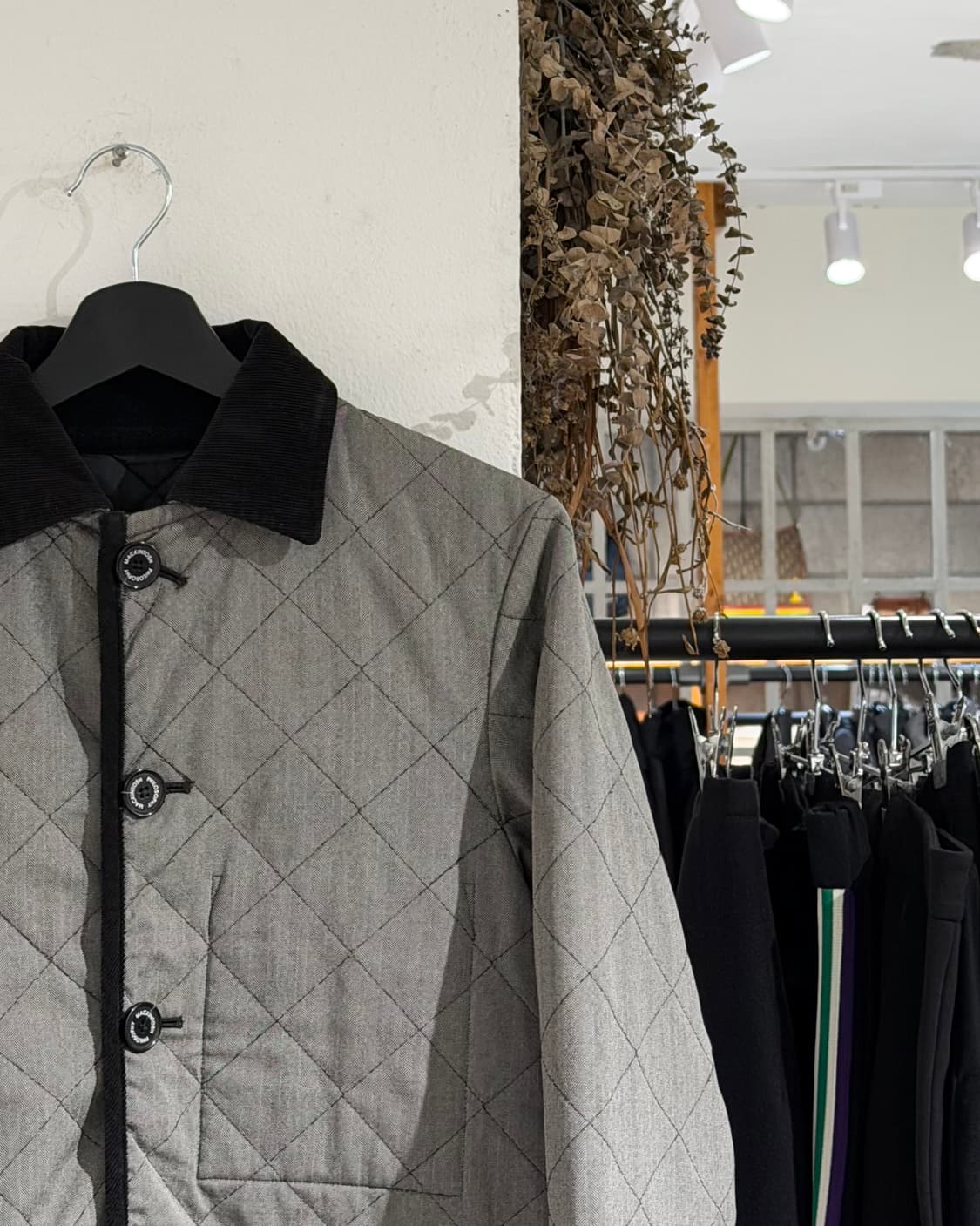 맥킨토시 필로소피 그레이 울 퀼팅 자켓 상품이미지3