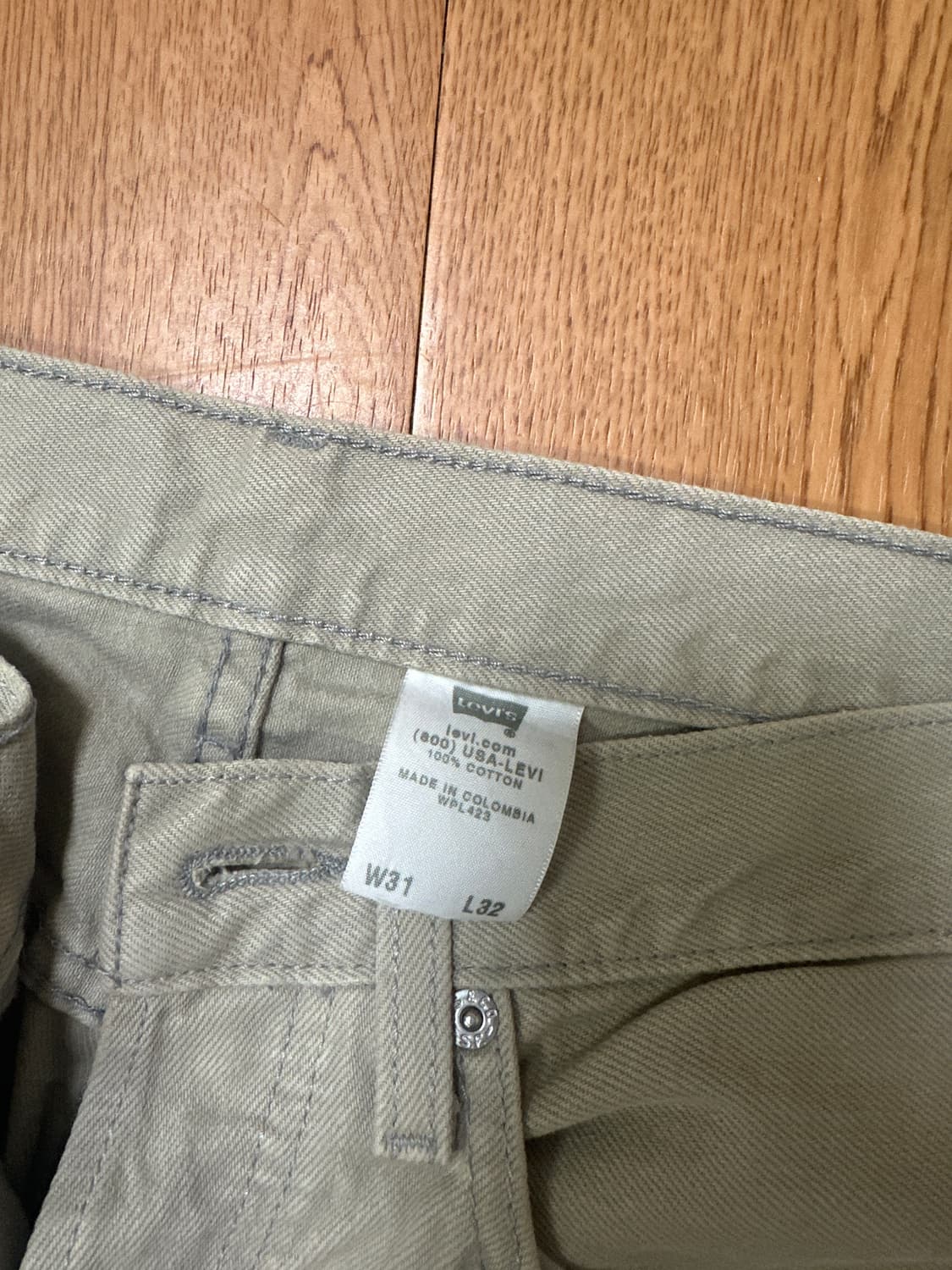 00‘s 리바이스 빈티지 베이지 31X32 상품이미지4