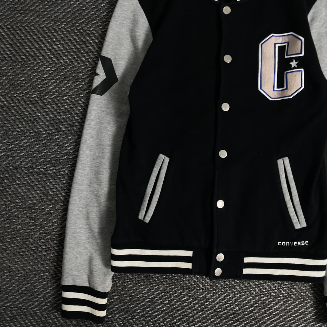 00s 컨버스 올드스쿨 빅로고 스웻 바시티 자켓o 3104 상품이미지3