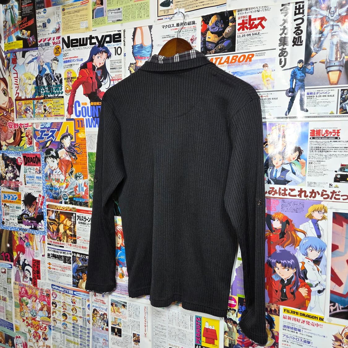 JPN 펑크 셔츠 레이어드 골지 롱슬리브 상품이미지5