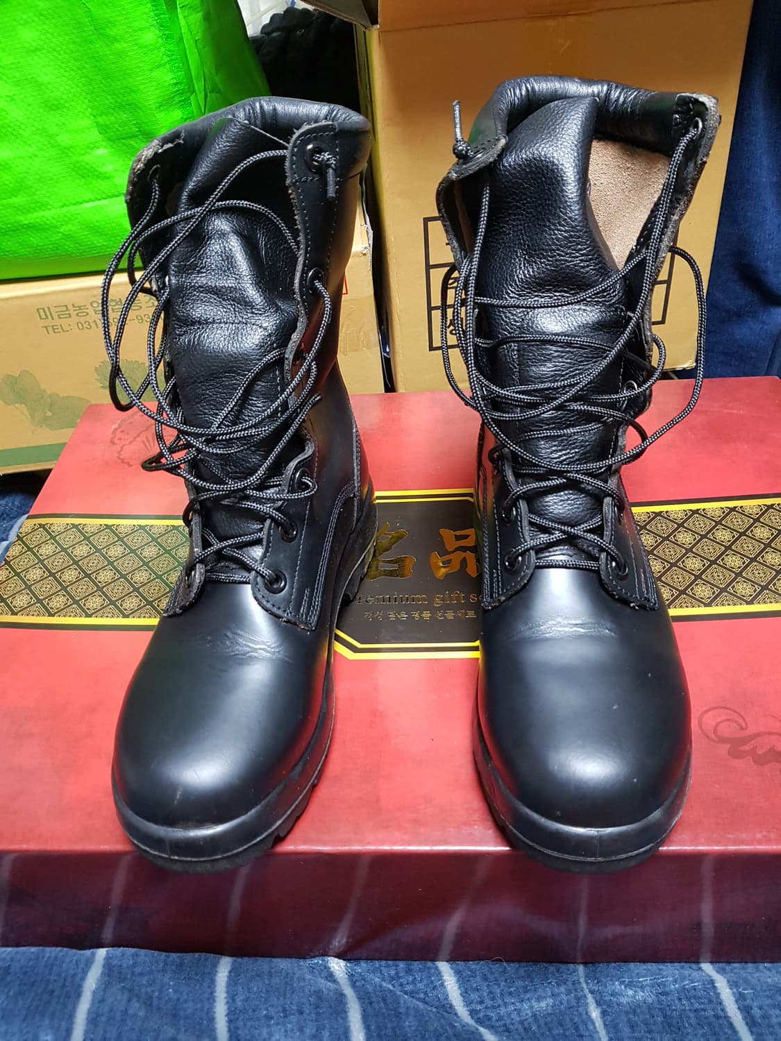 구형 경찰 보급 사출화 전투화 군화 255EE 판매 상품이미지1