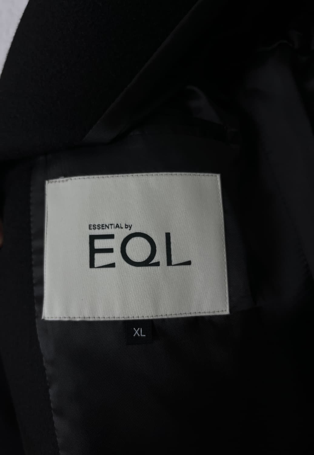 EQL 포켓 더블 브레스티드 코트 블랙(XL) 상품이미지5