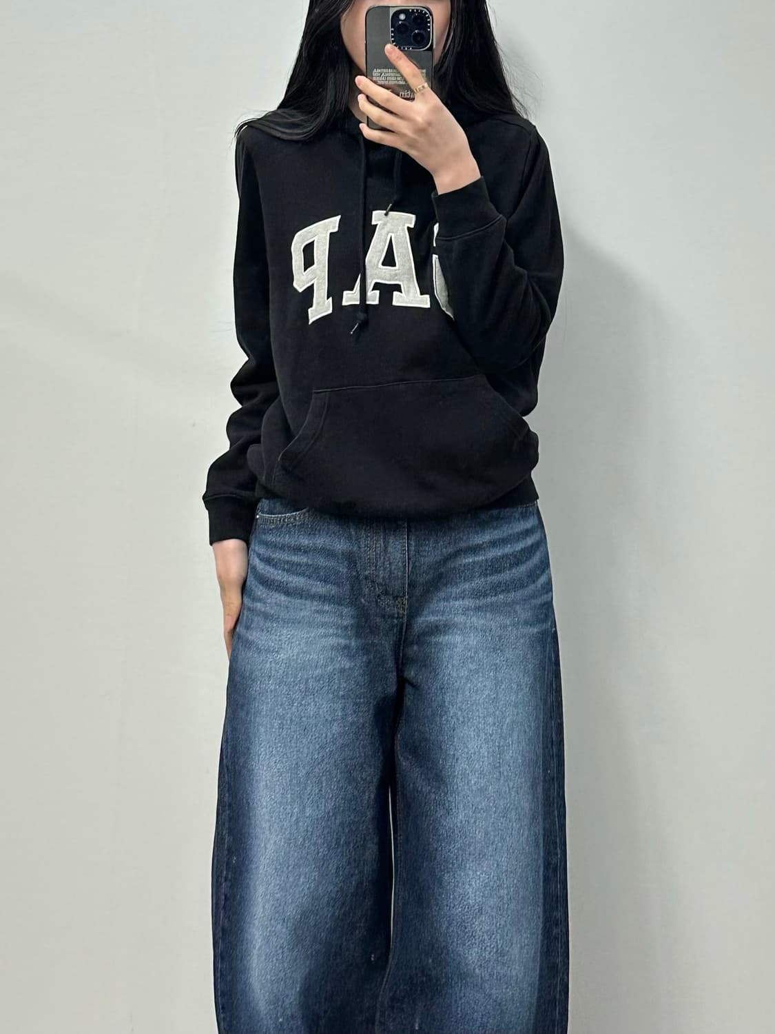 Gap 갭 블랙 후드티 상품이미지1