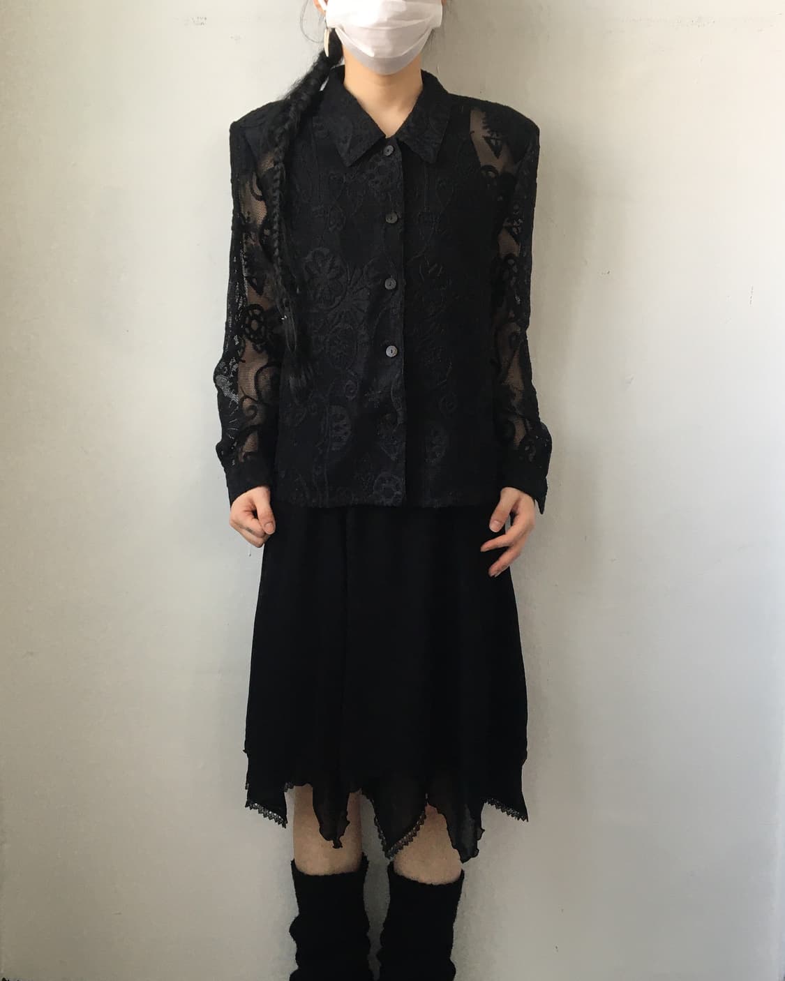Pattern see through jacket 상품이미지1