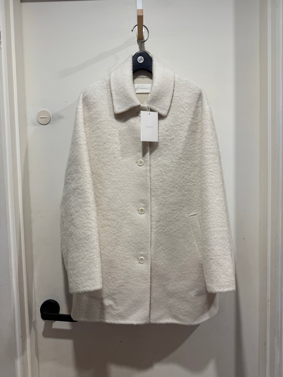 새상품 ounce 온스 베이비알파카 핸드메이드 하프코트 상품이미지4