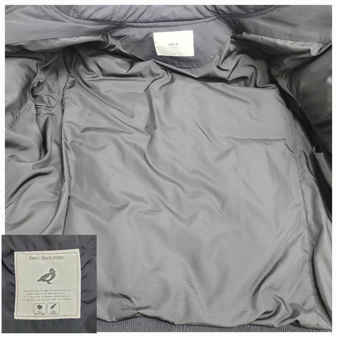 AND Z 앤드지 다운 패딩 항공 점퍼 / 남 100
a1b5 s 네이비 상품이미지8