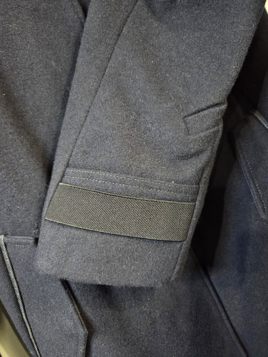 G-STAR 네이비 하이넥 모직 코트(S)디피용 상품이미지6