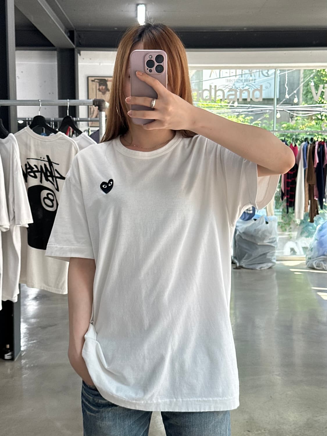 꼼데가르송 플레이 블랙하트 반팔티 상품이미지1