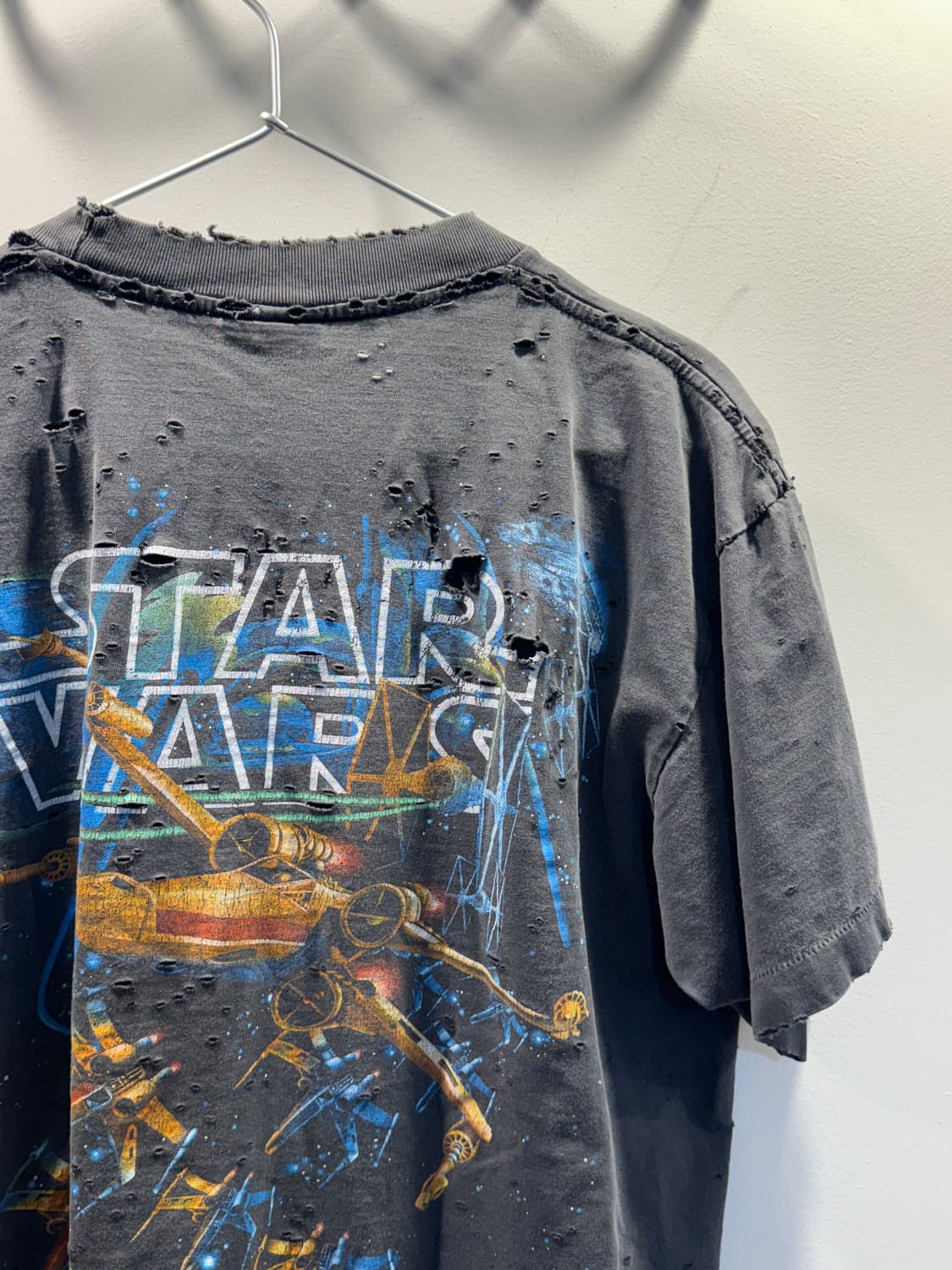 90s star wars movie merch faded t shirt 상품이미지6