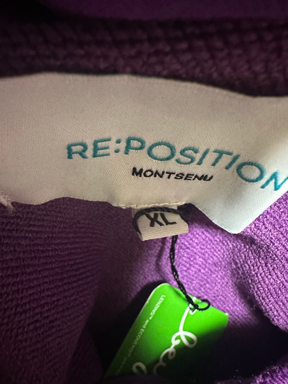 RE:POSITION 퍼플 로고 후드티 상품이미지5