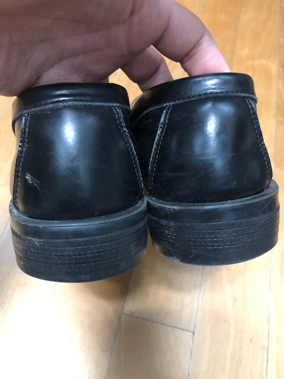 하루타 HARUTA 블랙 태슬 로퍼 260 상품이미지6