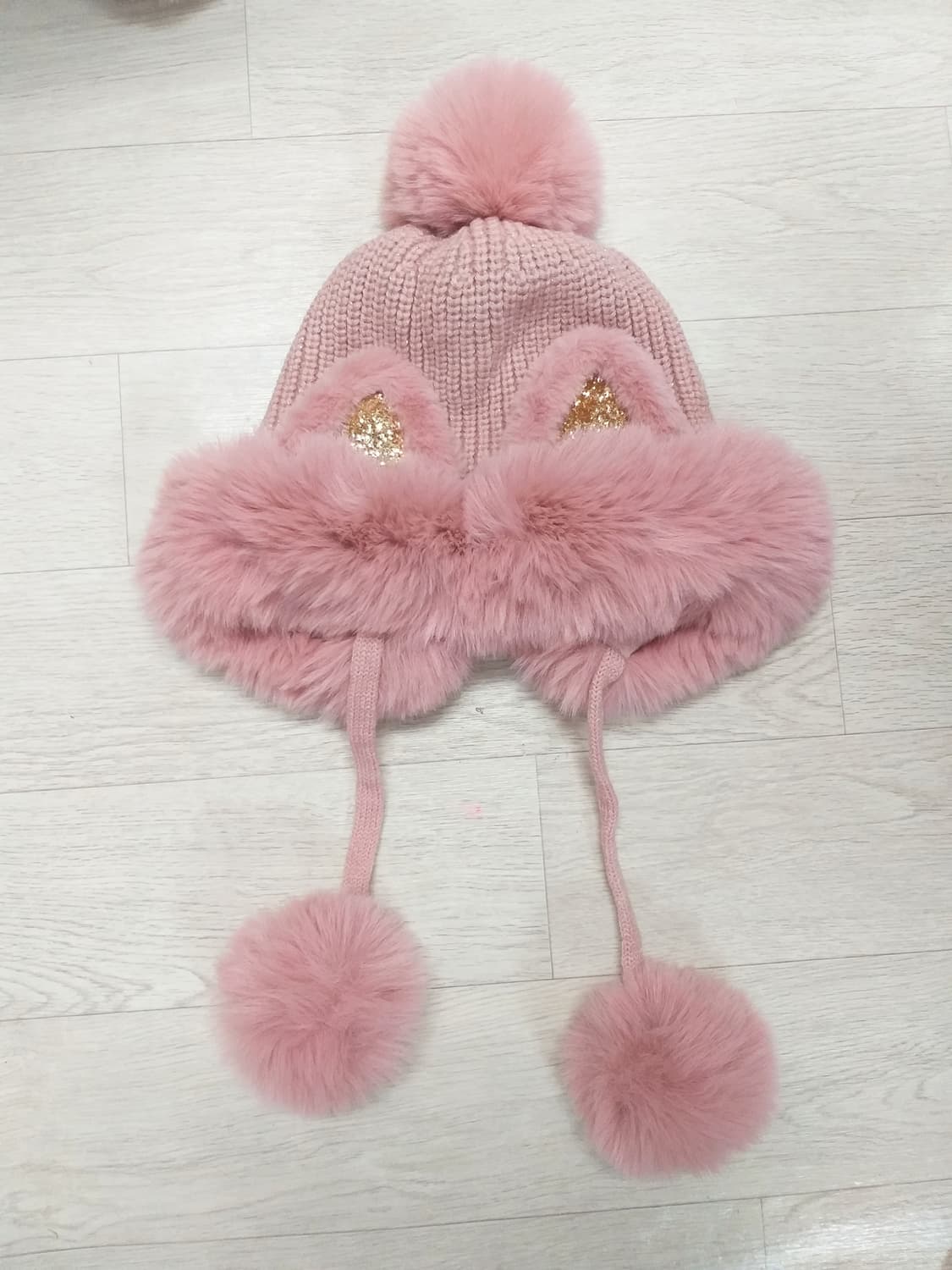 히메갸루퍼모자폼폼이니트비니모달천y2k핀터깔발레코어양산형지뢰계니트스웨터볼캡 상품이미지1