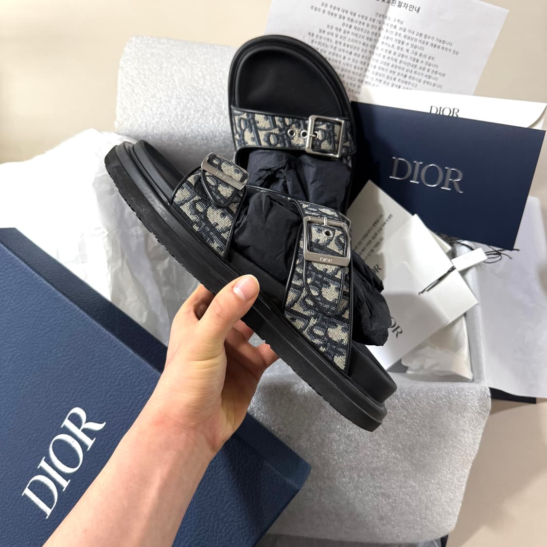 [41/당일출고]디올 오블리크 아쿠아 샌들 / 슬리퍼 상품이미지5