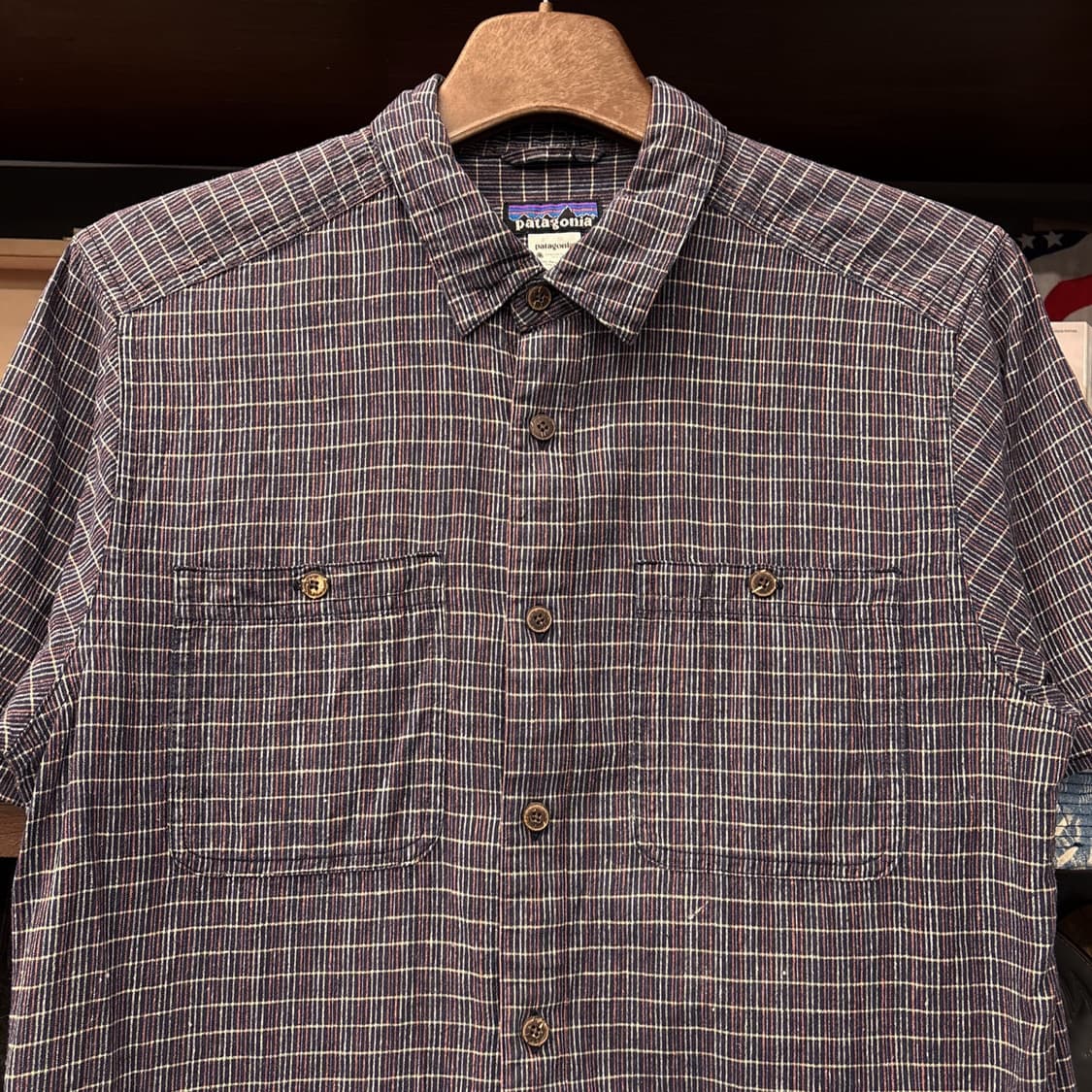 파타고니아 타이니 라이닝 패턴 자카드 코튼 워크셔츠 N1029 상품이미지3