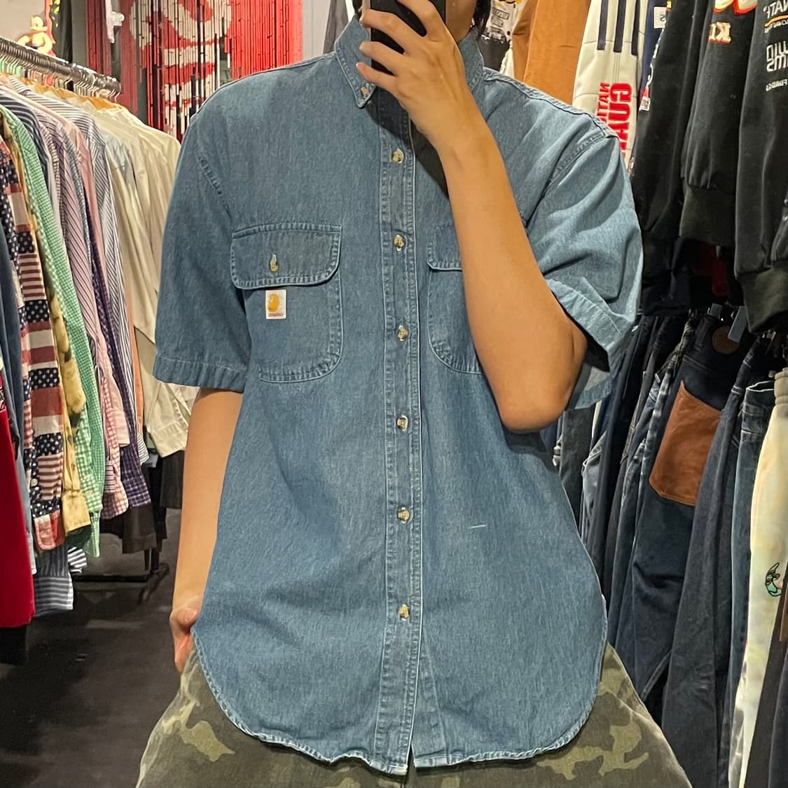 [IM] carhartt 칼하트 데님 반팔셔츠 상품이미지5