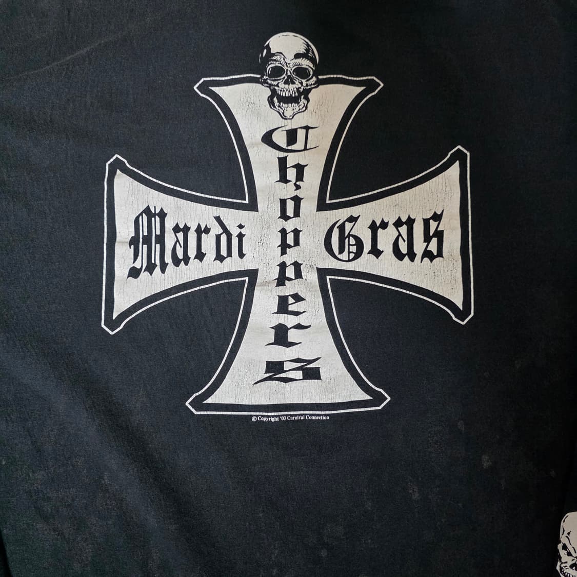 [2XL] 00s 빈티지 웨스트 코스트 차퍼스 패러디 스컬 롱슬리브 상품이미지3