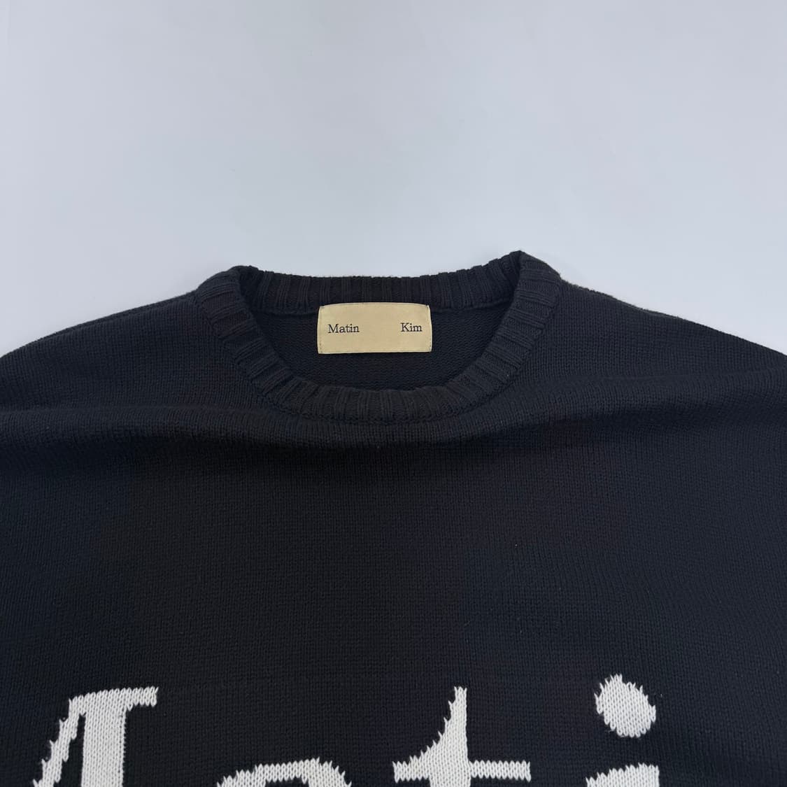 마뗑킴 빅로고 니트 상품이미지3