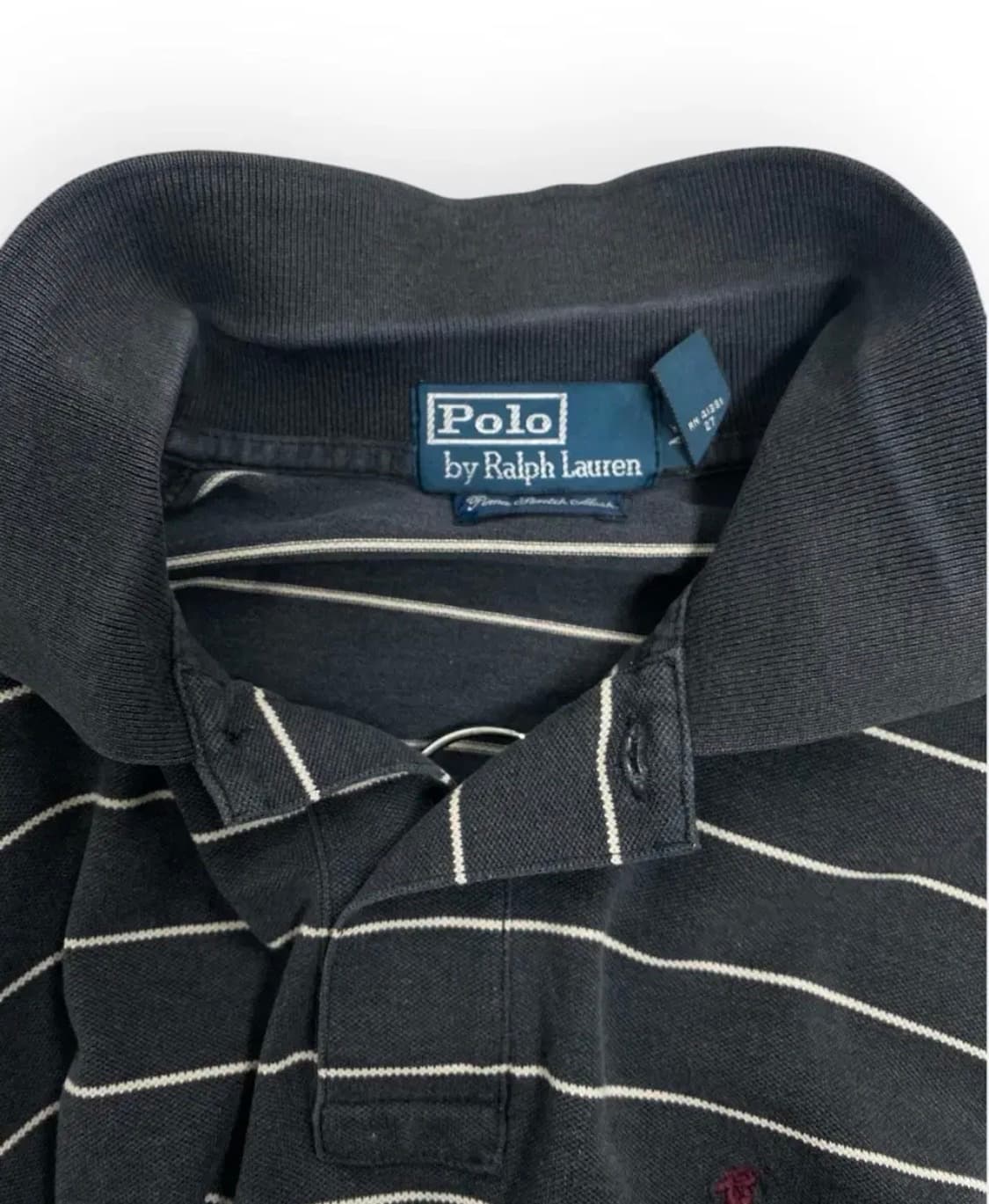 폴로 차콜 스트라이프 PK 반팔티 S-M 상품이미지5
