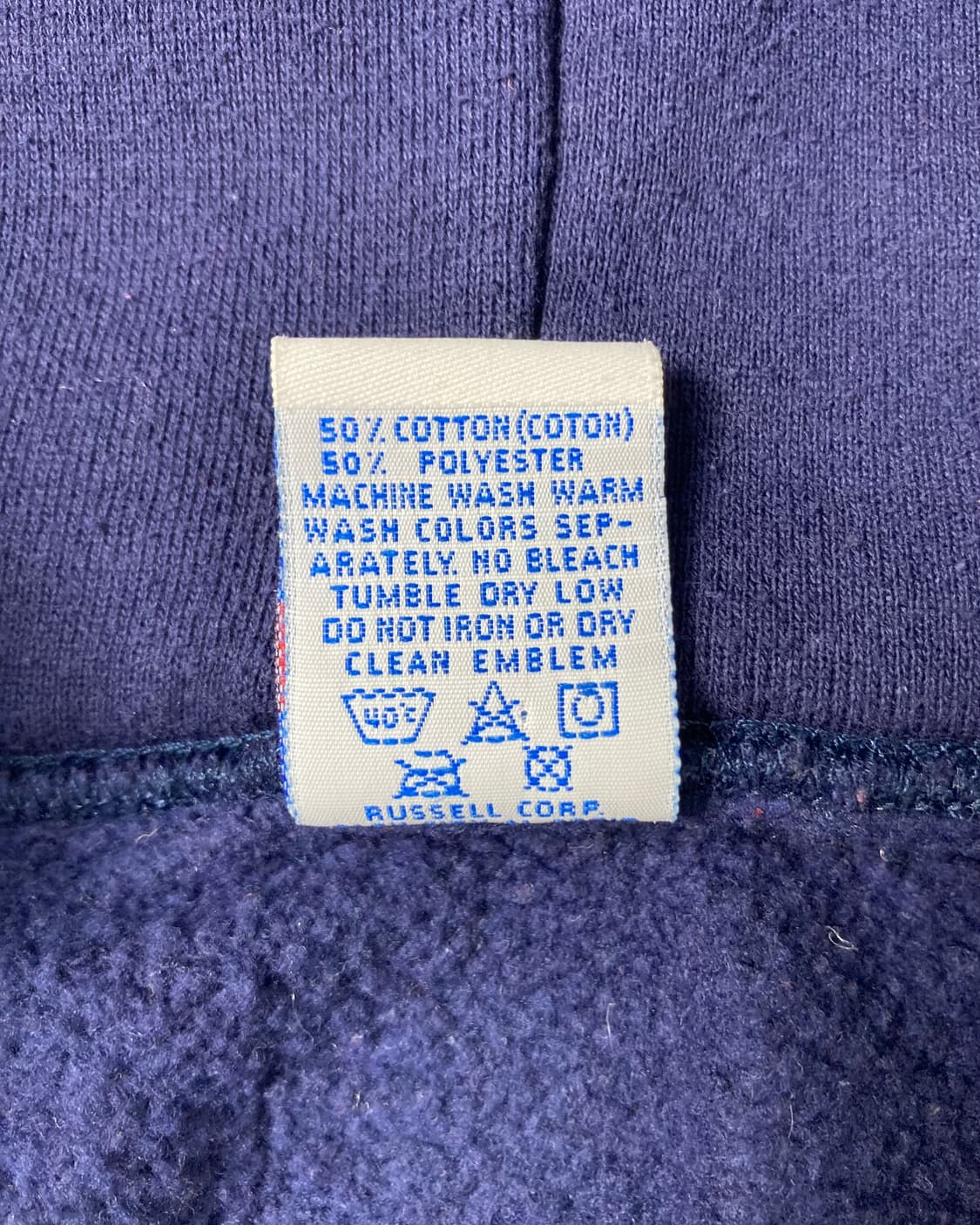 90s Russell Zip Up Hoodie (navy) 상품이미지4