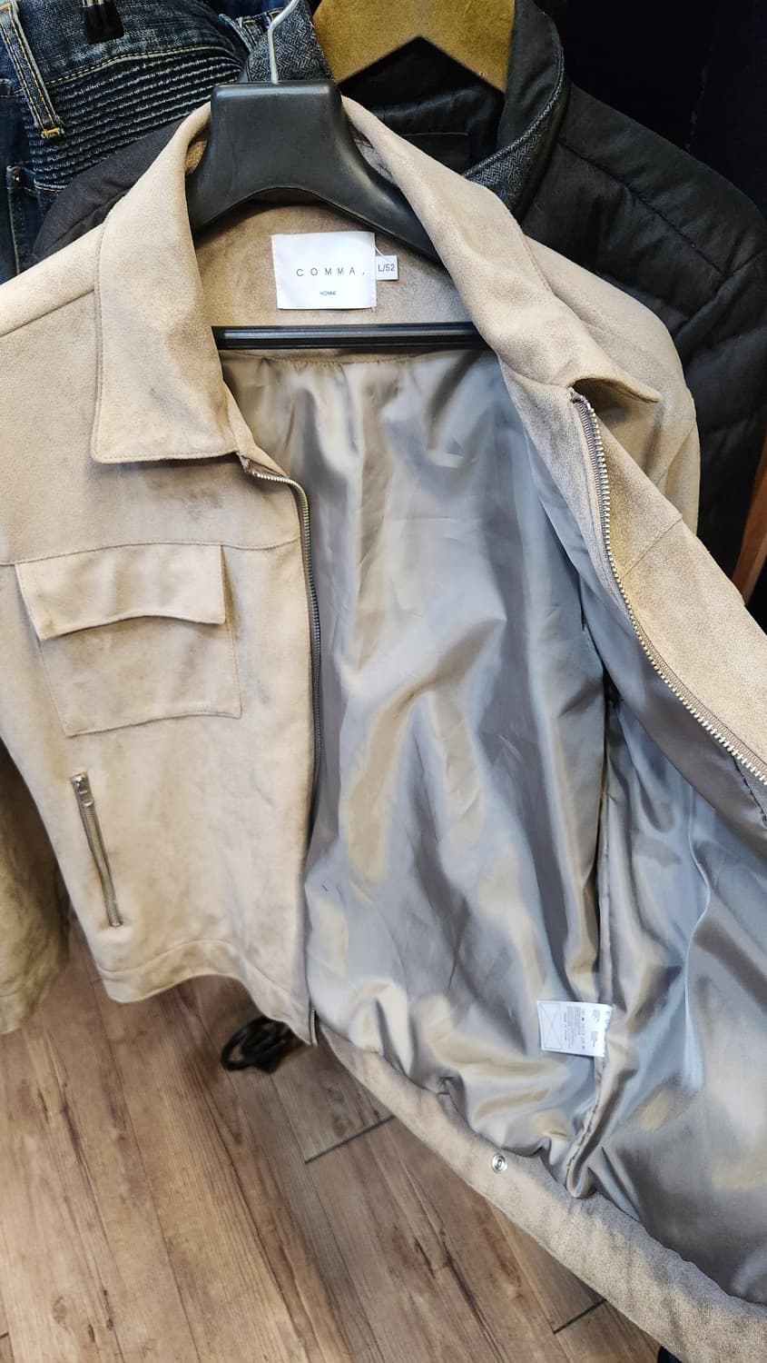 COMMA HOMME 남자 스웨이드 자켓 L/52 상품이미지3