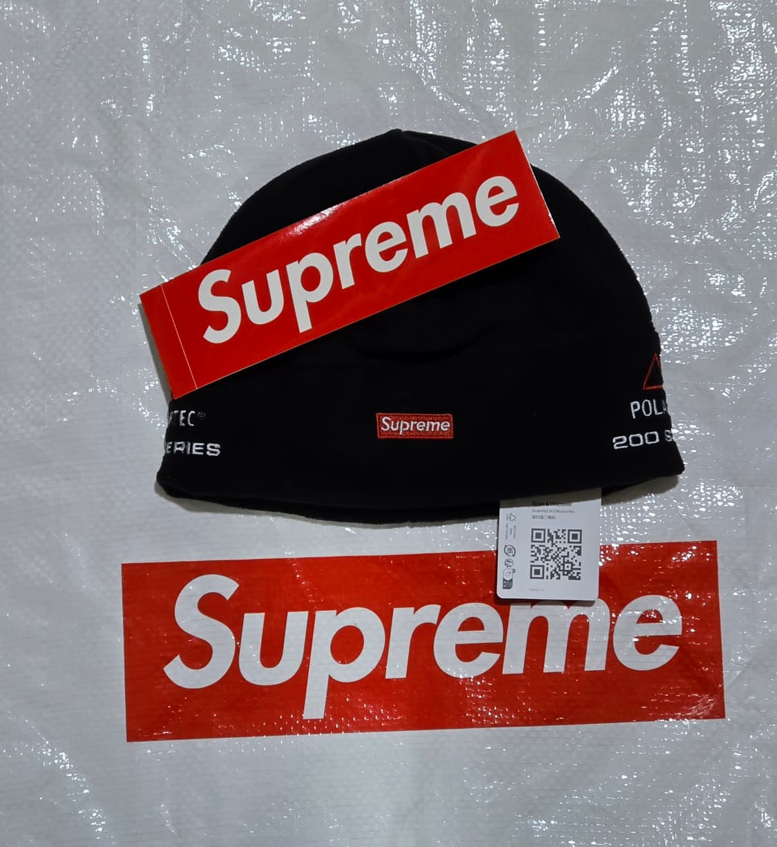 슈프림 폴라텍 비니 블랙 상품이미지2