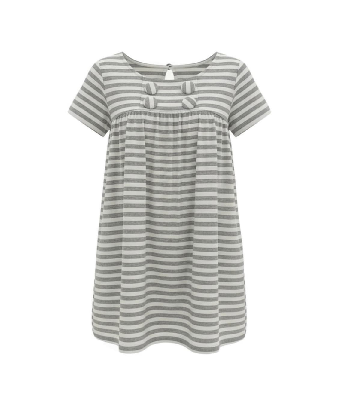 익스파이어드걸 Emily Button Top Stripe 상품이미지3