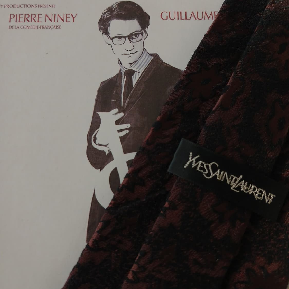 입생로랑 플로럴 아트워크 넥타이 9.6cm A+~A등급 A19032
 상품이미지5