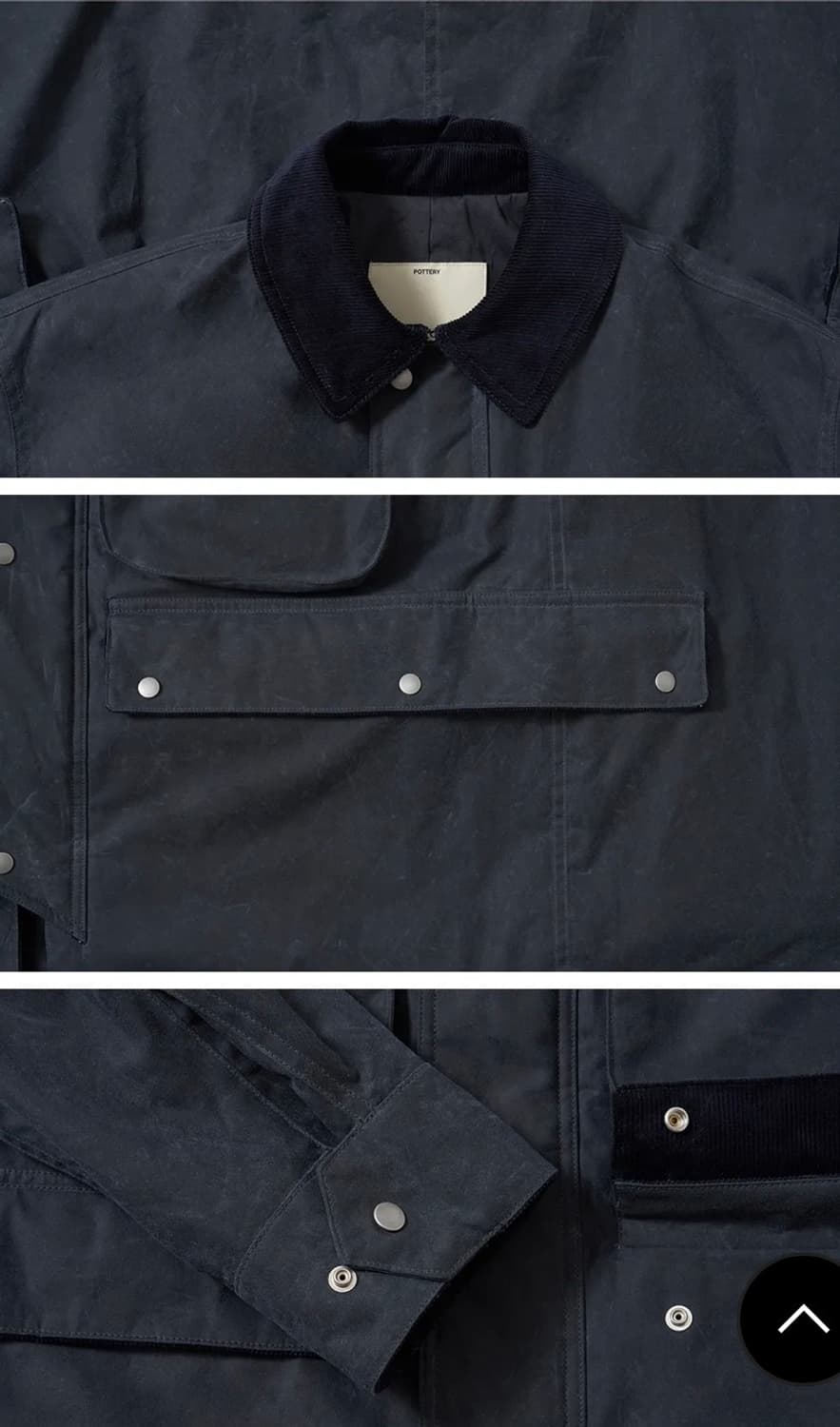 포터리 멀티 빅 포켓 왁스 자켓 3(105-110) 실측 확인 상품이미지3