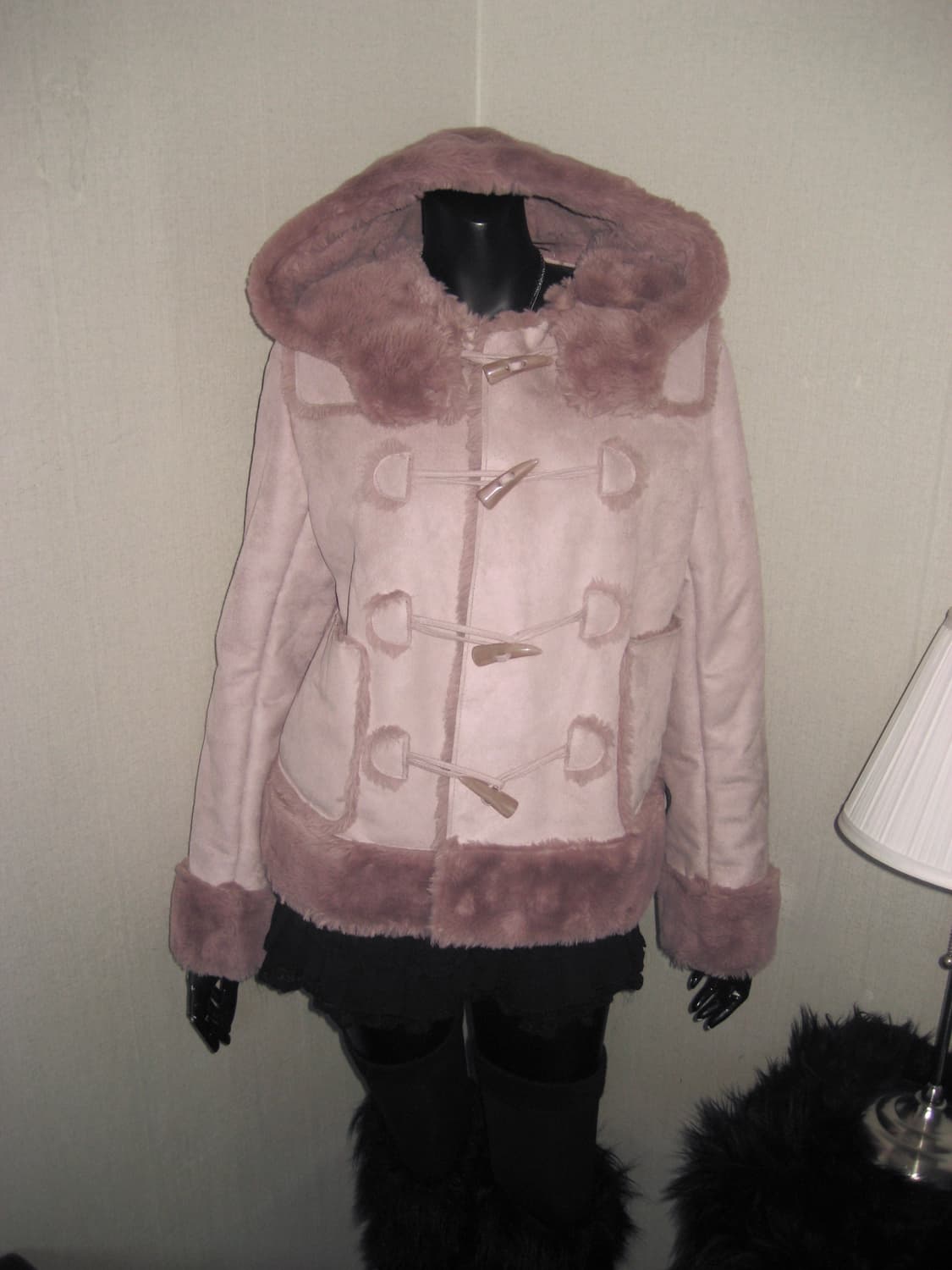 핑크 퍼 떡볶이 코트 퍼자켓 아우터 히메갸루 떡코 상품이미지7